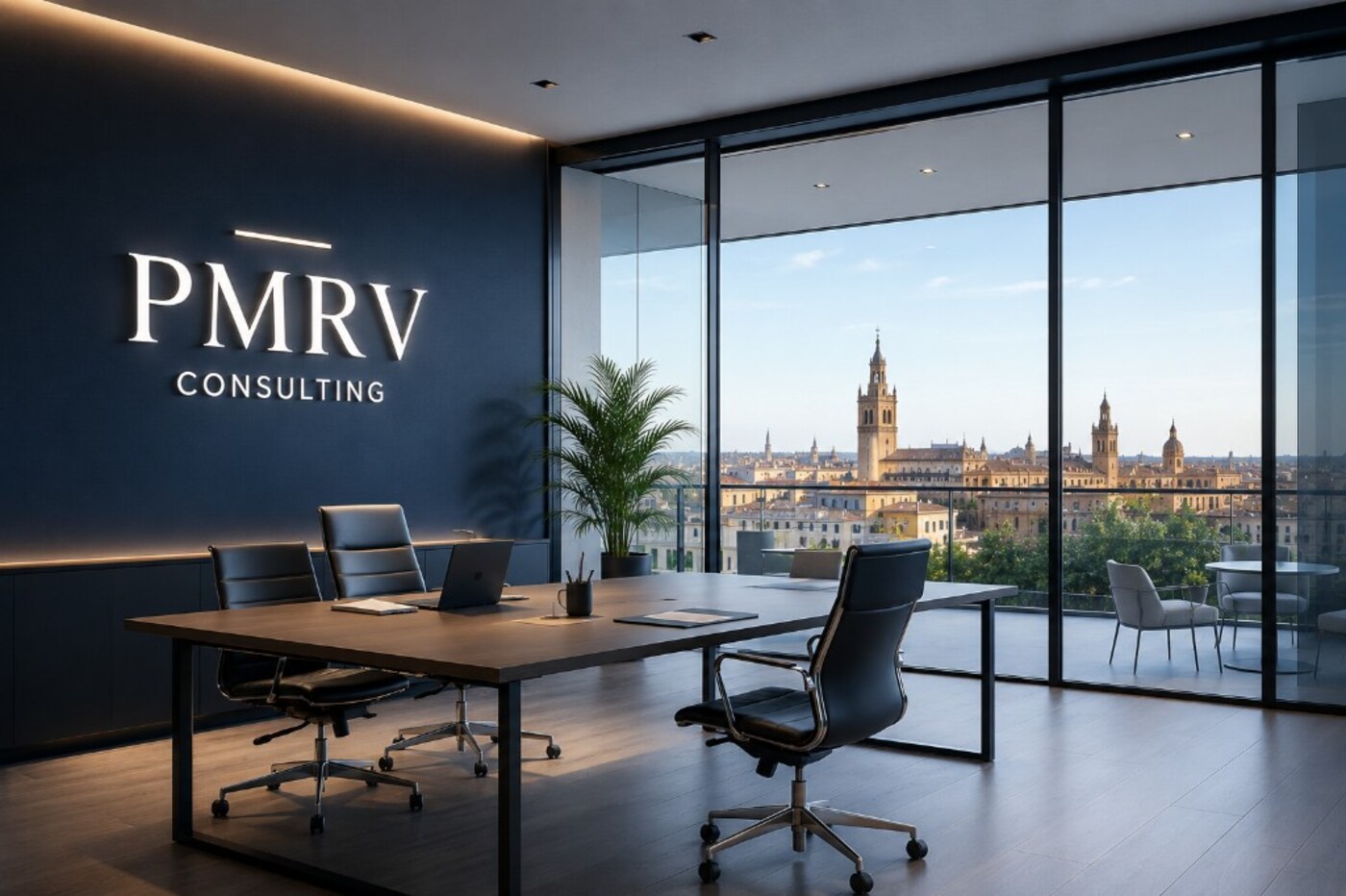 Oficina corporativa premium de PMRV Consulting en Sevilla